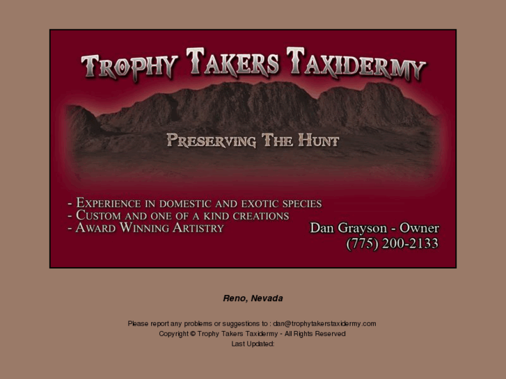 www.trophytakerstaxidermy.com