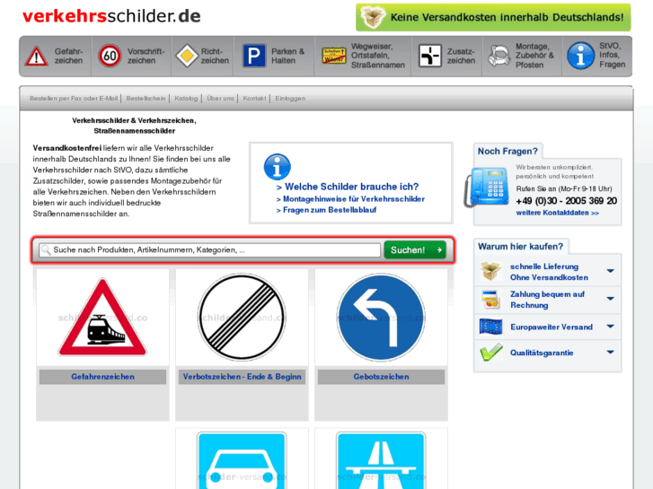 www.verkehrsschilder.de