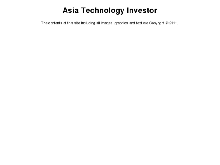 www.asiatechnologyinvestor.com