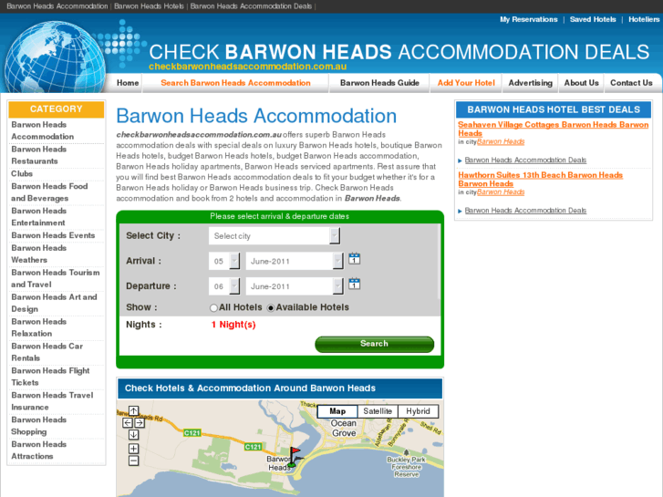 www.checkbarwonheadsaccommodation.com.au