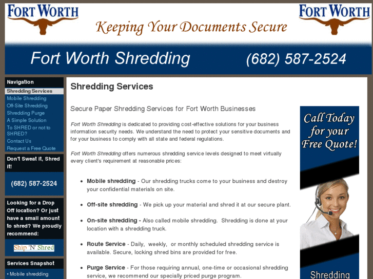 www.fortworthshreddingservice.com