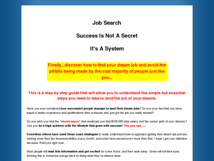 www.secureyourdreamjob.com