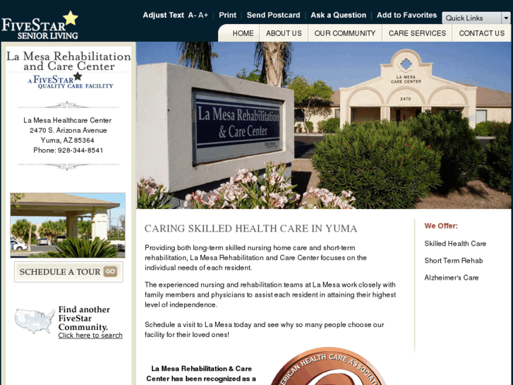 www.lamesahealthcarecenter.com