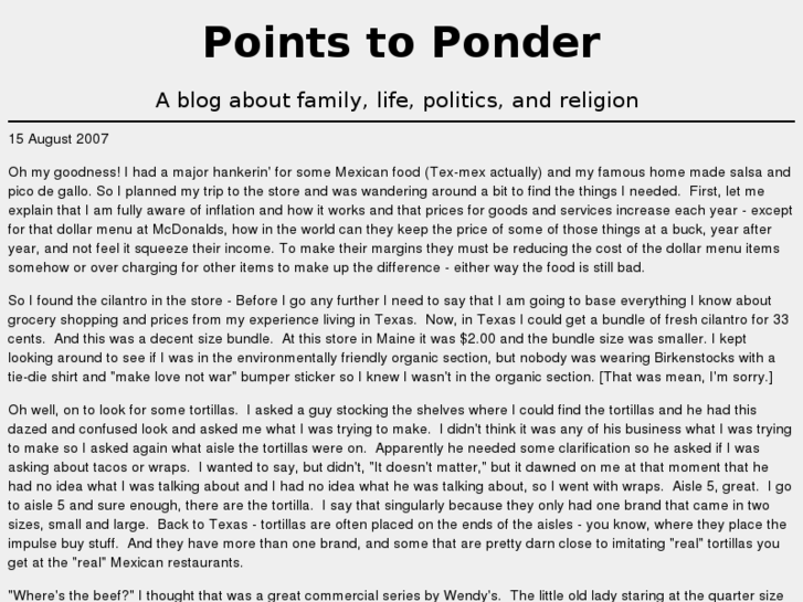 www.pointstoponder.org