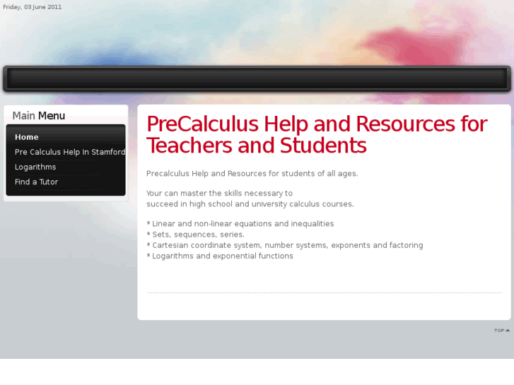 www.precalculushelp.org