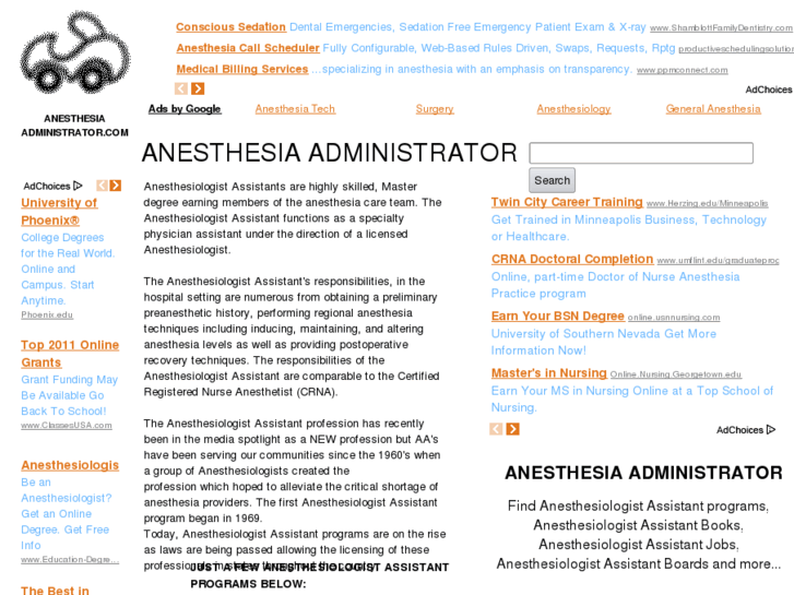 www.anesthesiaadministrator.com