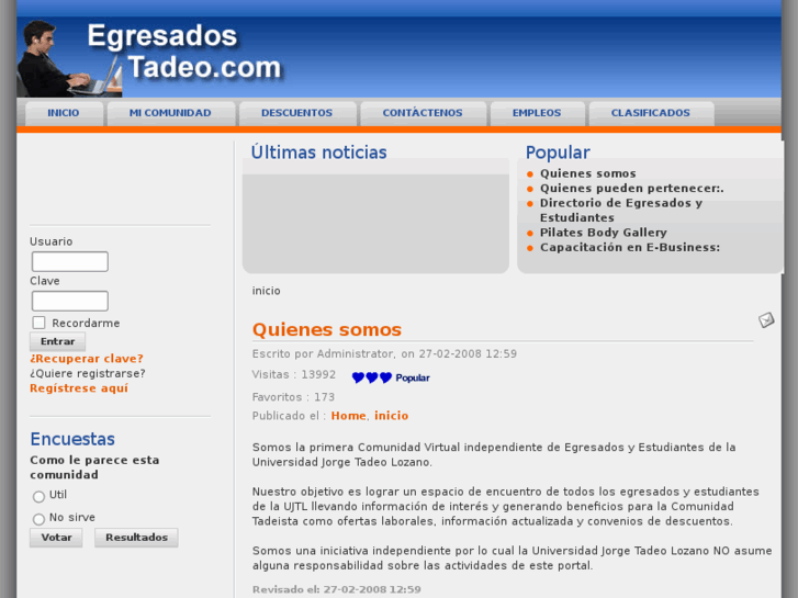 www.egresadostadeo.com