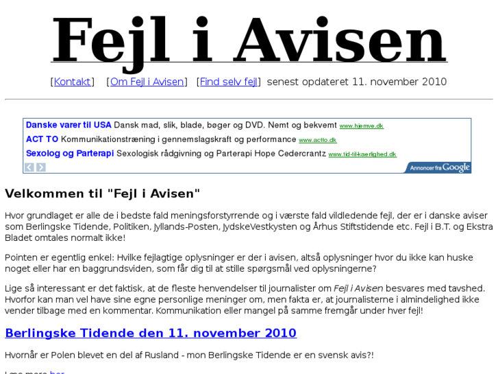 www.fejliavisen.dk