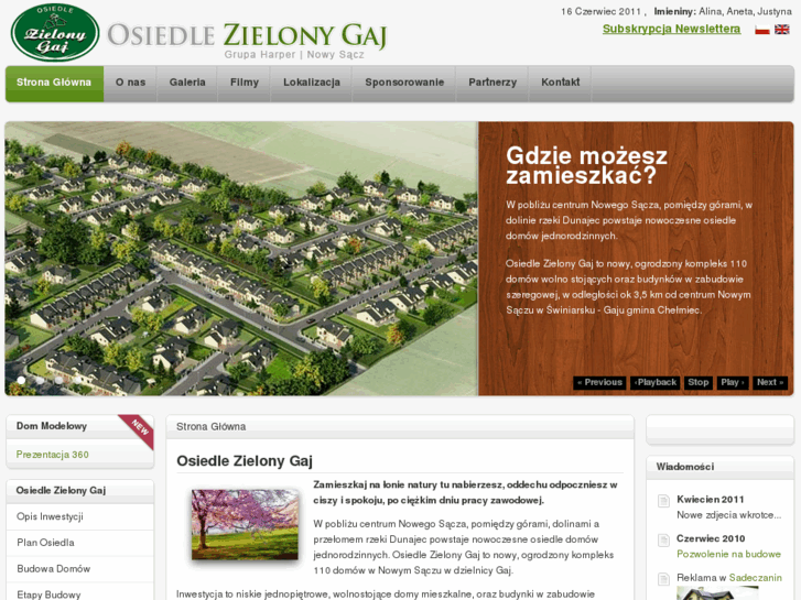 www.osiedlezielonygaj.eu