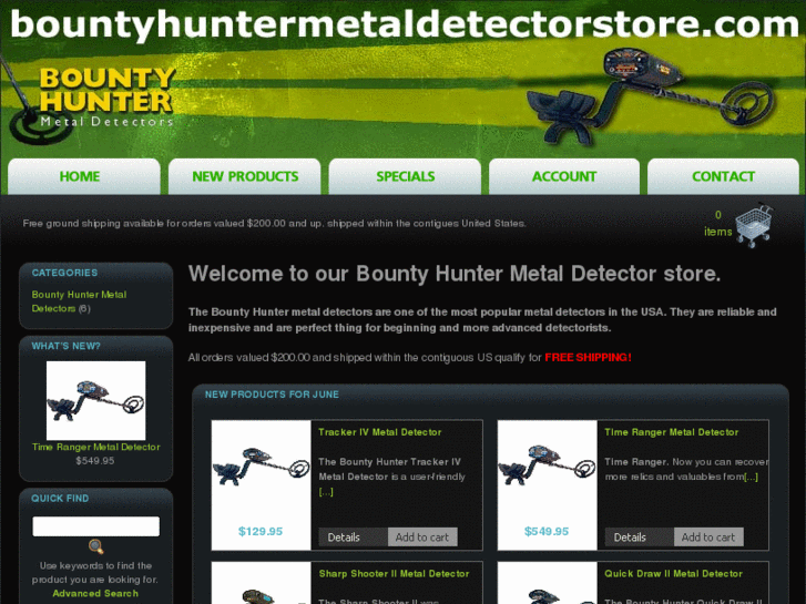 www.bountyhuntermetaldetectorstore.com