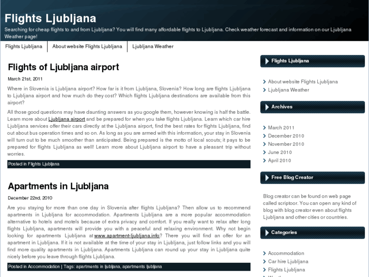 www.flightsljubljana.com