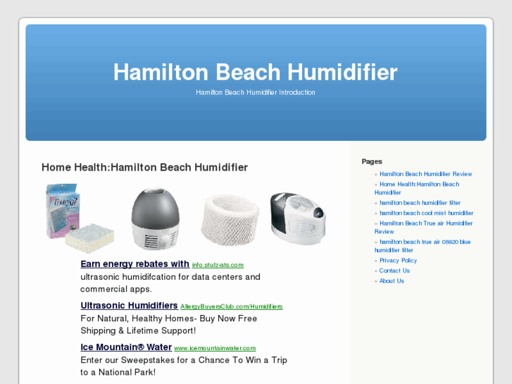 www.hamiltonbeachhumidifier.com