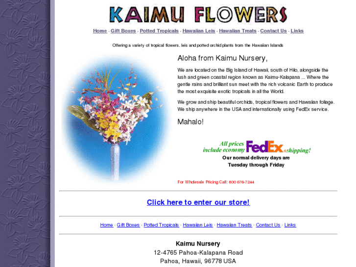 www.hawaiianflowers.biz