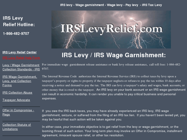 www.irslevyrelief.com