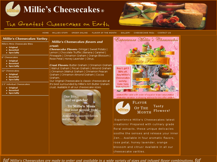 www.milliescheesecake.com