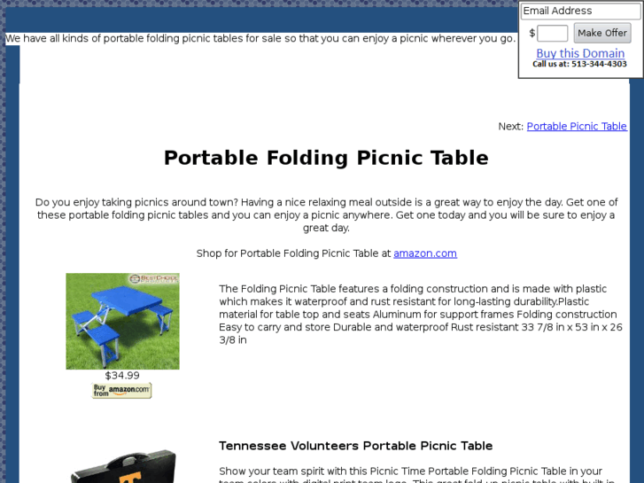 www.portablefoldingpicnictable.com