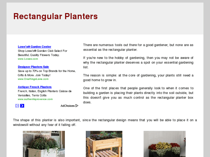 www.rectangularplanter.com