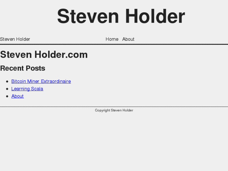 www.stevenholder.com