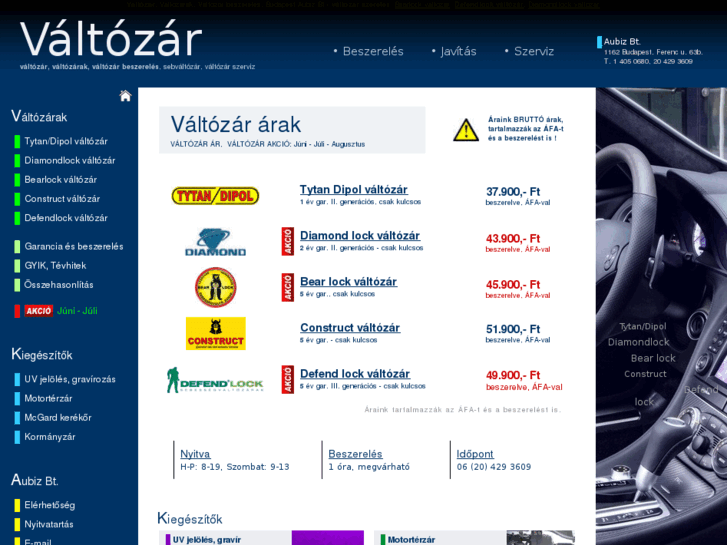 www.valtozar-szerviz.hu