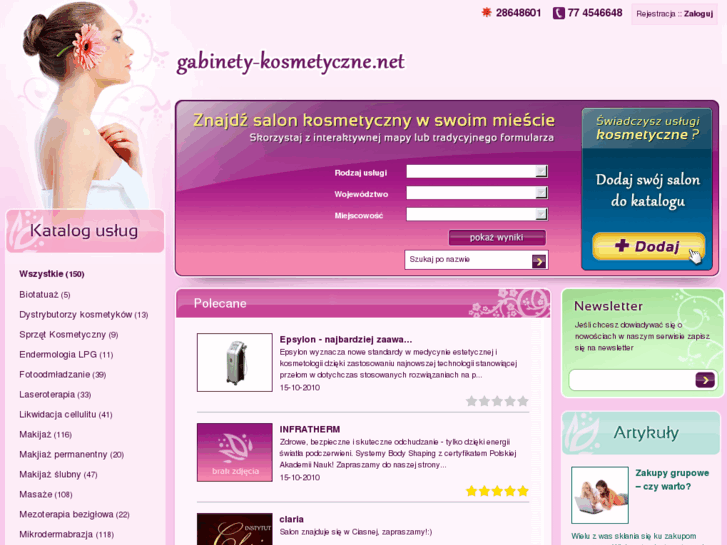 www.gabinety-kosmetyczne.net