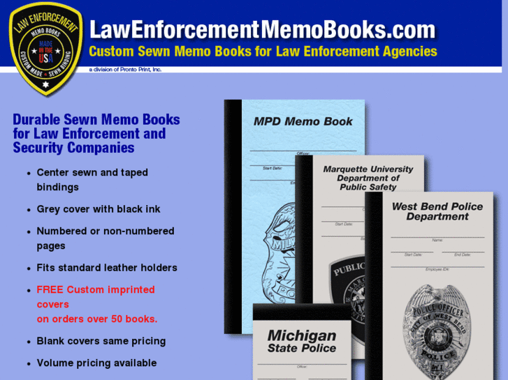 www.lawenforcementmemobooks.com