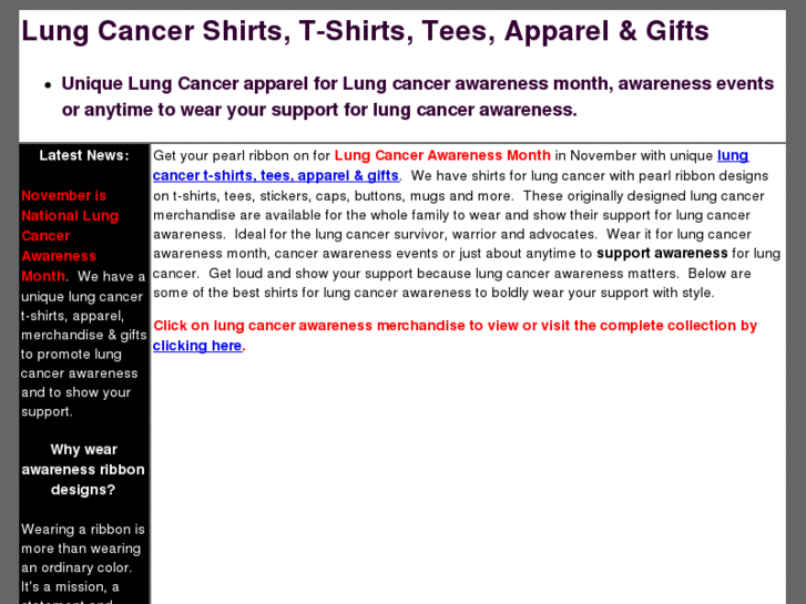 www.lungcancershirts.com