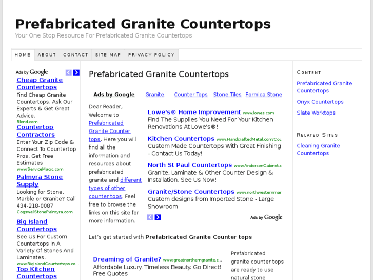 www.prefabricatedgranitecountertops.org