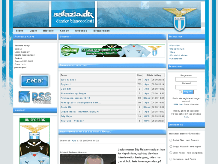 www.sslazio.dk