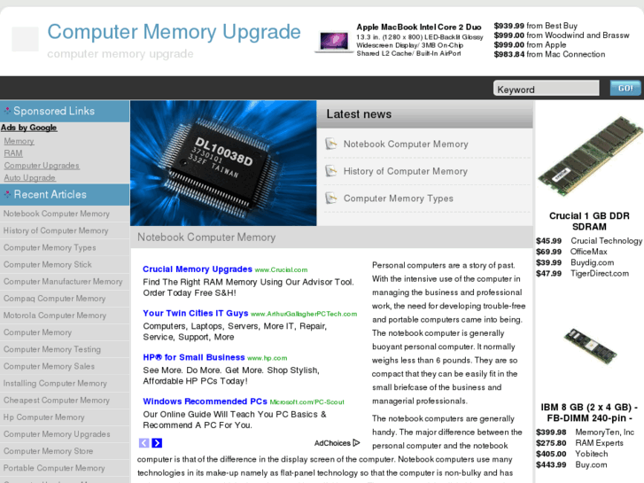 www.computermemoryupgrade.info