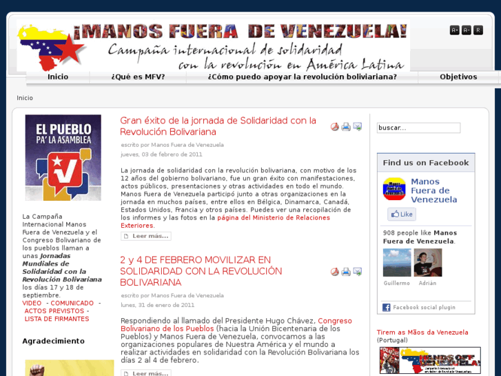www.manosfueradevenezuela.org