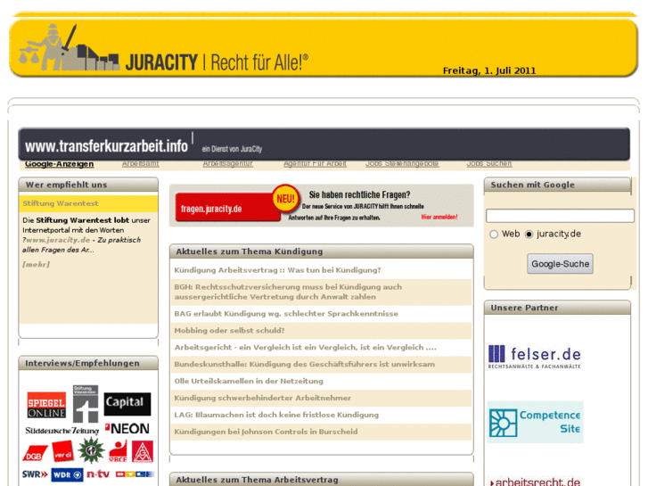 www.transferkurzarbeit.info
