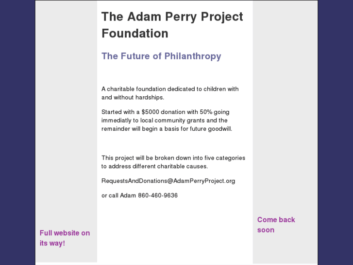 www.adamperryproject.org