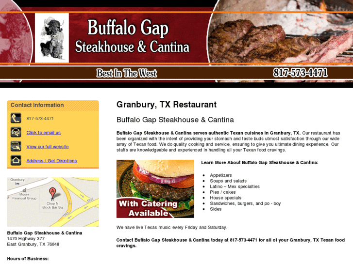 www.buffalogapsteakhousegranbury.com