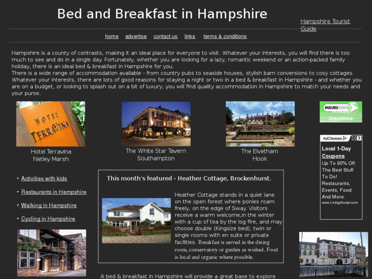 www.bedandbreakfastinhampshire.com