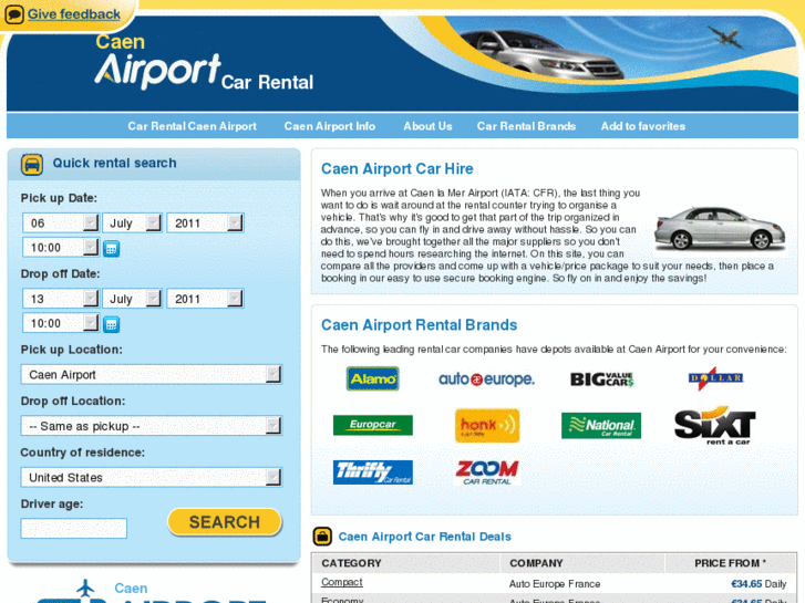 www.caenairportcarhire.net