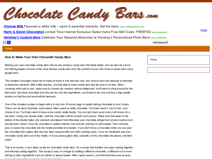 www.chocolatecandybars.com