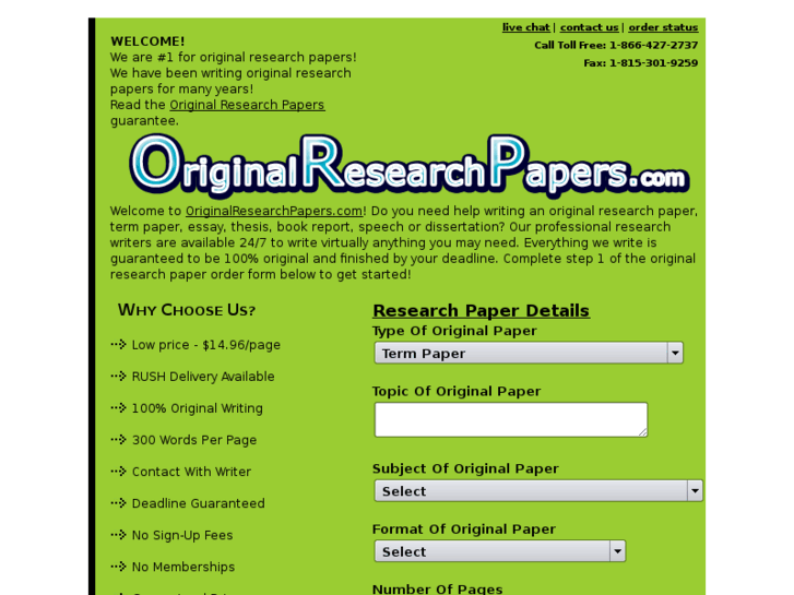 www.originalresearchpapers.com