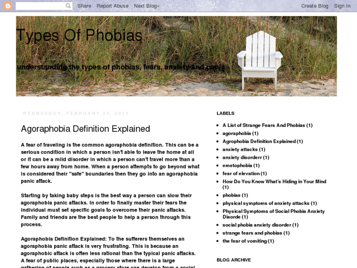 www.typesofphobias.net