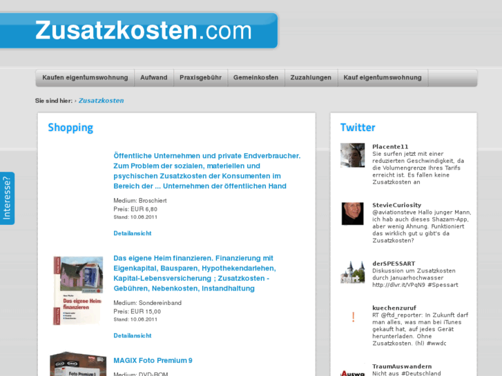 www.zusatzkosten.com