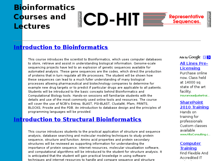 www.bioinformaticscourses.com