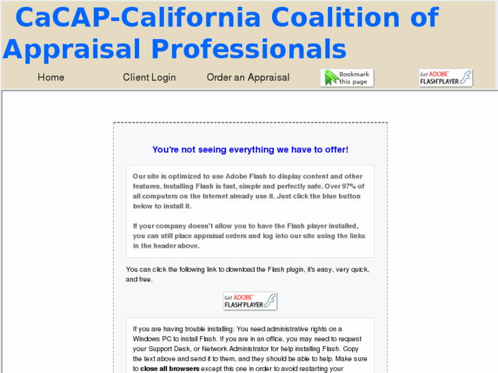 www.californiacoalitionofappraisalprofessionals.com