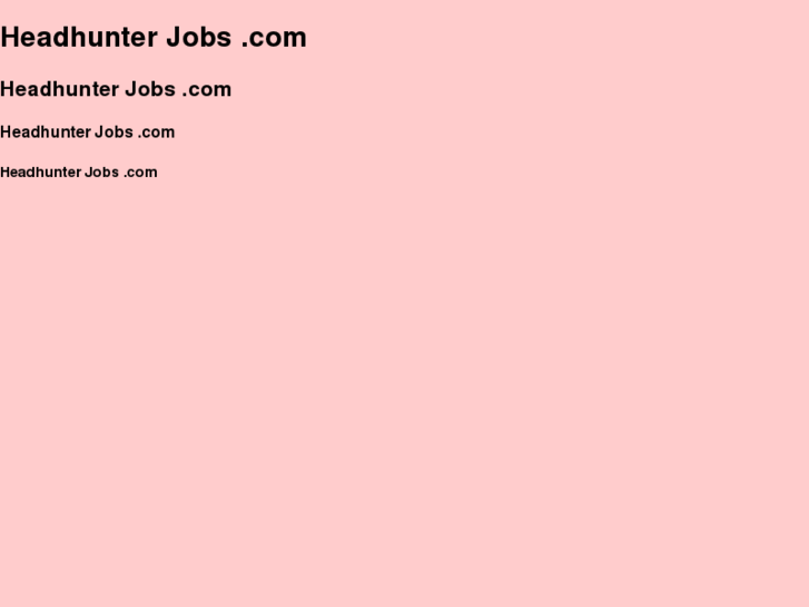 www.headhunter-jobs.com