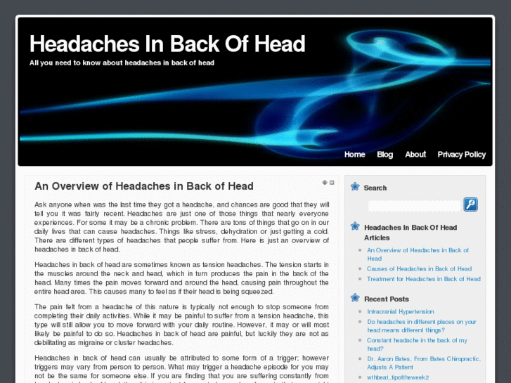 www.headachesinbackofhead.com