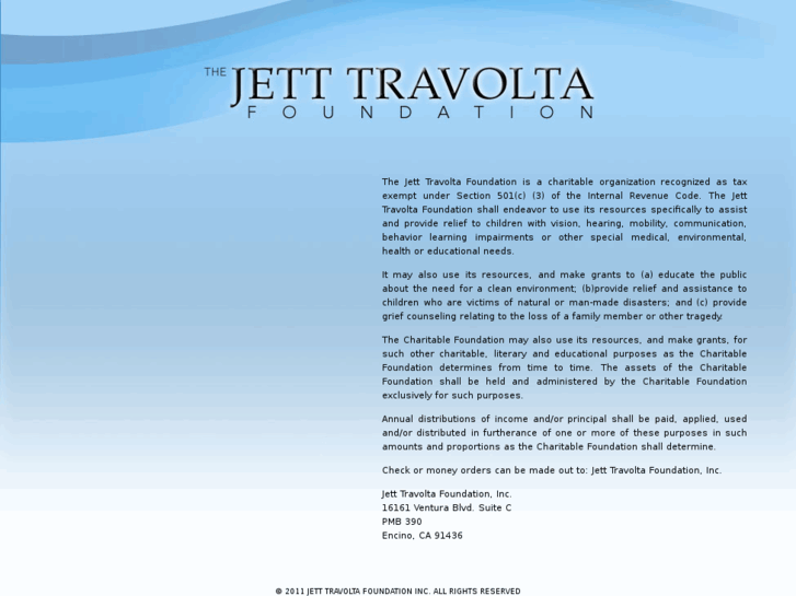 www.jett-travolta-foundation.org