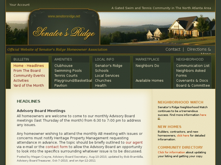 www.senatorsridge.info