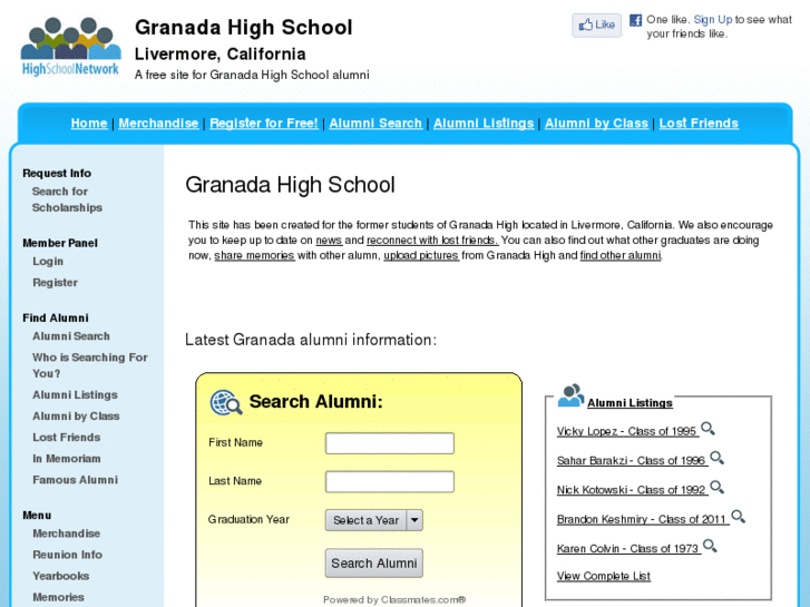 www.granadahighschoolalumni.org