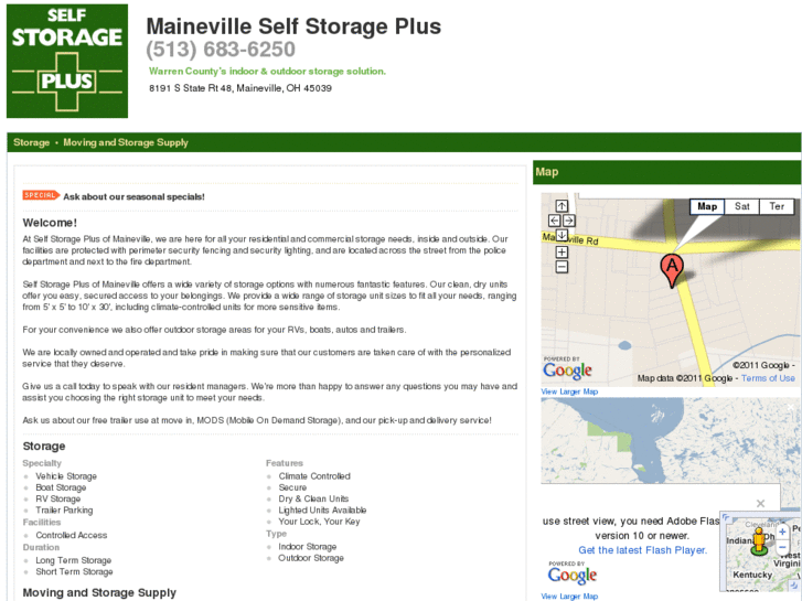 www.mainevilleselfstorage.net