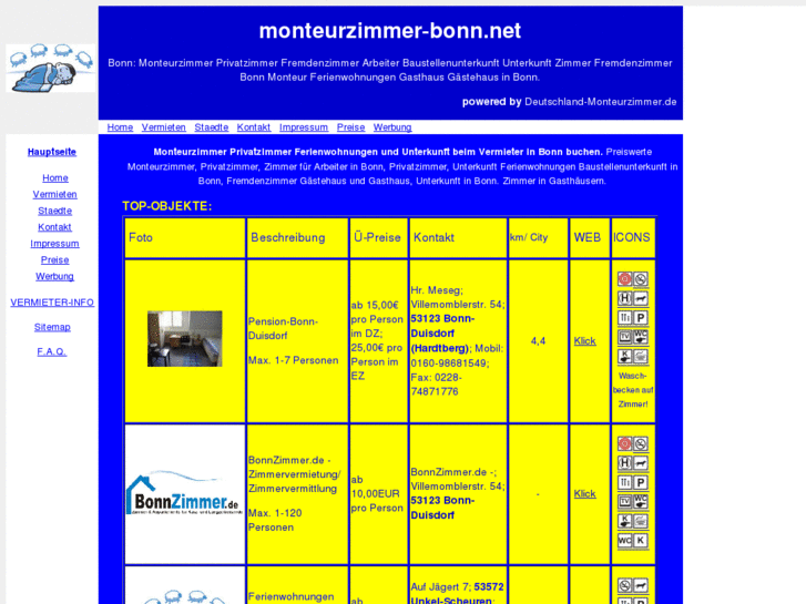 www.monteurzimmer-bonn.net
