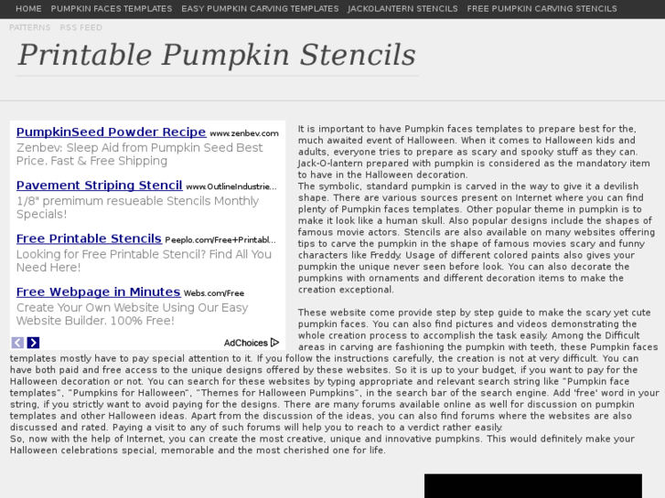 www.printablepumpkinstencils.com