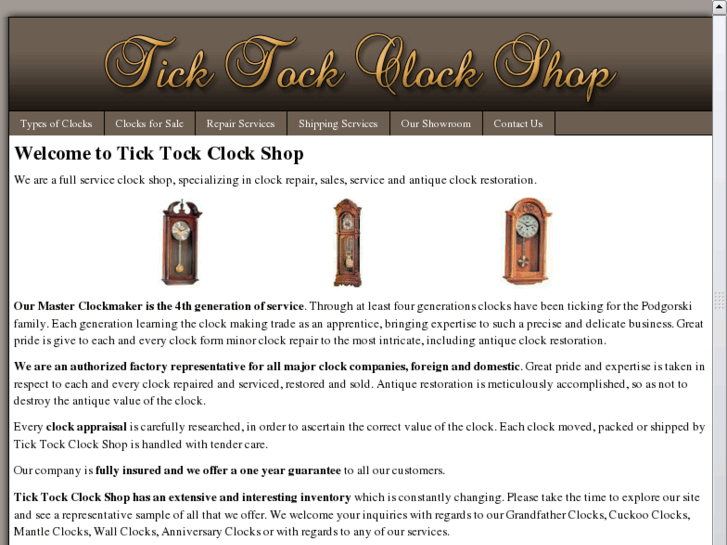 www.ticktockclockshop.com